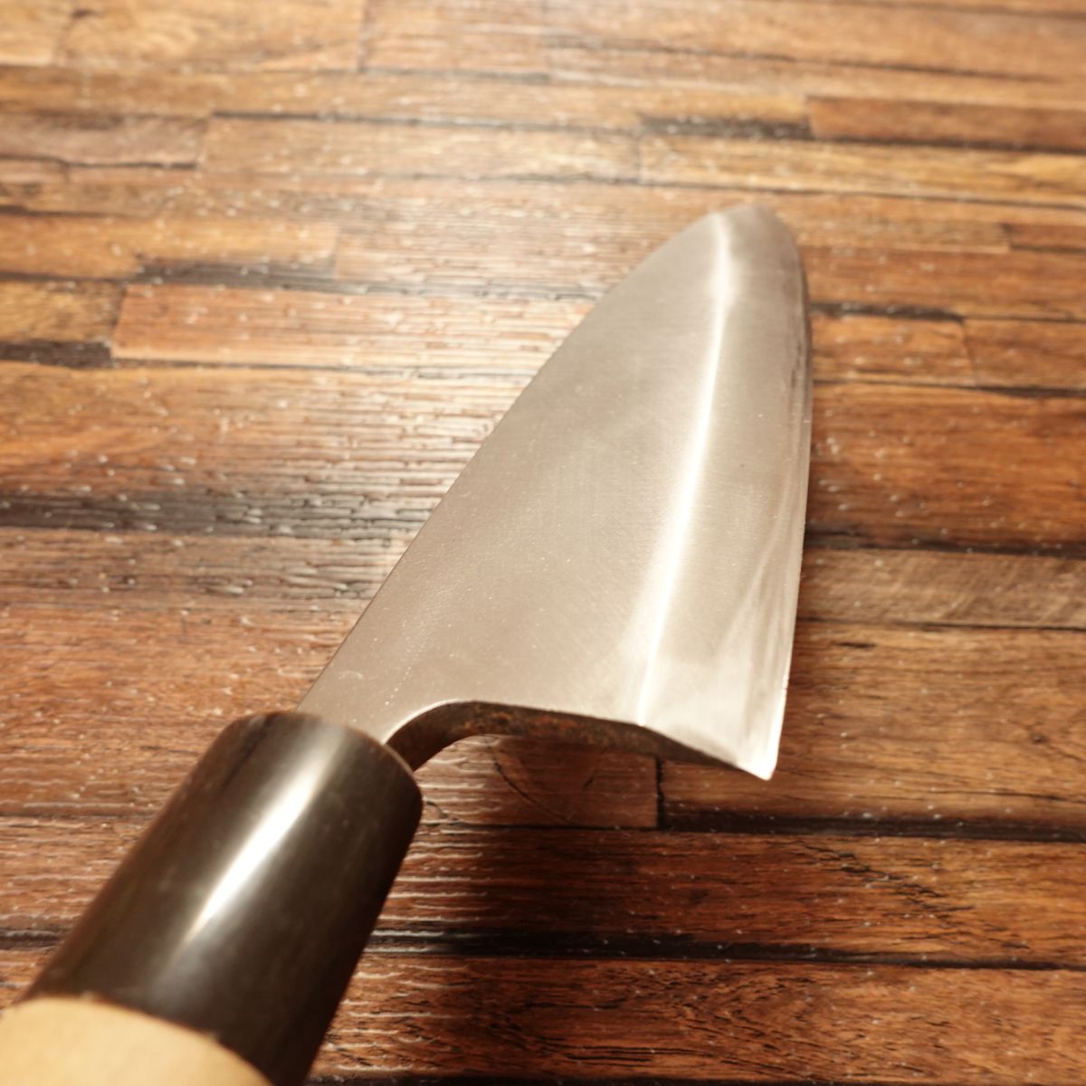 Miyabun Deba Knife, Sharpened, Water Buffalo Handle, Hagane Steel, Single-Bevel, 170mm