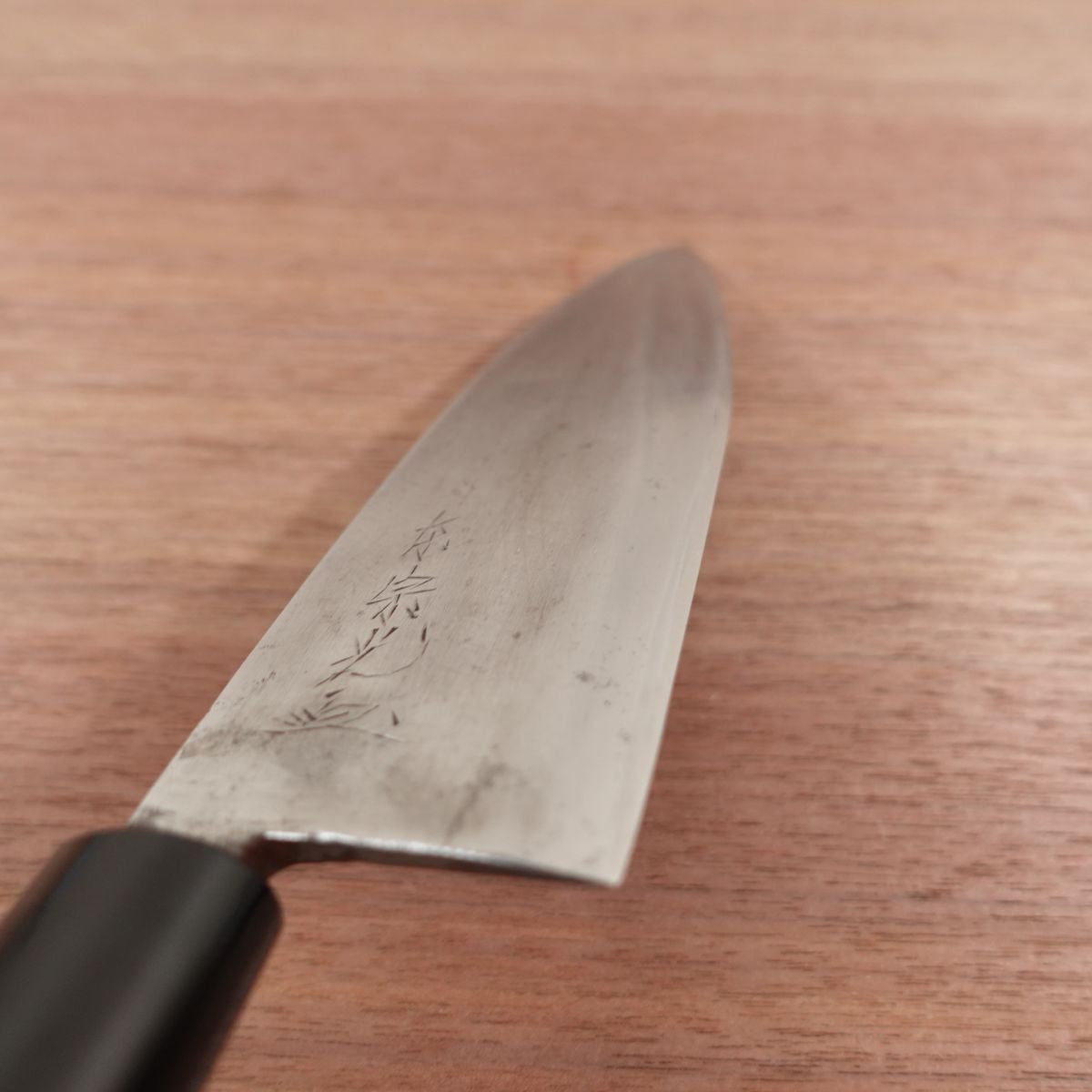 Azuma Munemitsu Deba Knife, Sharpened, Carbon Steel, Single Bevel, Handle Like New, 180mm
