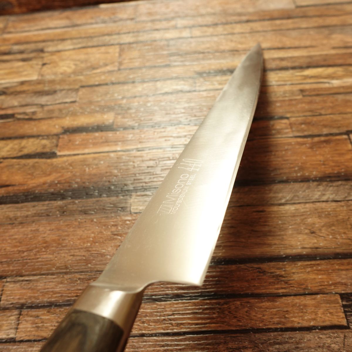 MISONO Sujihiki Knife, Sharpened, Gyuto-Style Slim Slicer, MISONO 440, Stainless Steel, Molybdenum, 265mm
