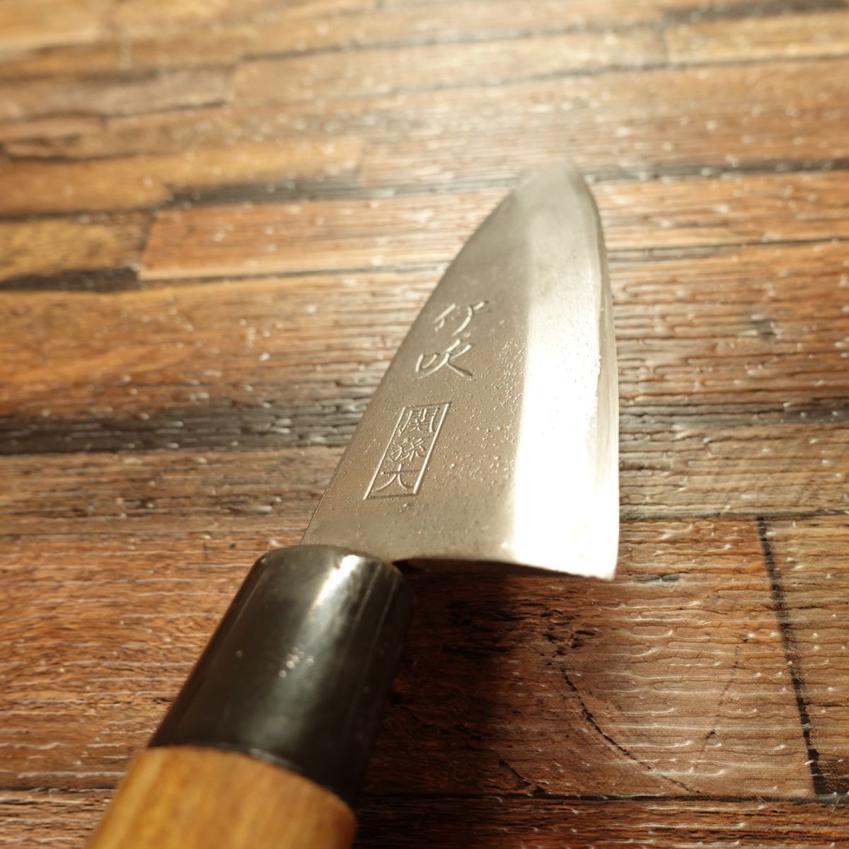 Ibuki Aji-Kiri Knife, Sharpened, Seki Magoroku Ko-Deba, Horse Mackerel Knife, 105mm