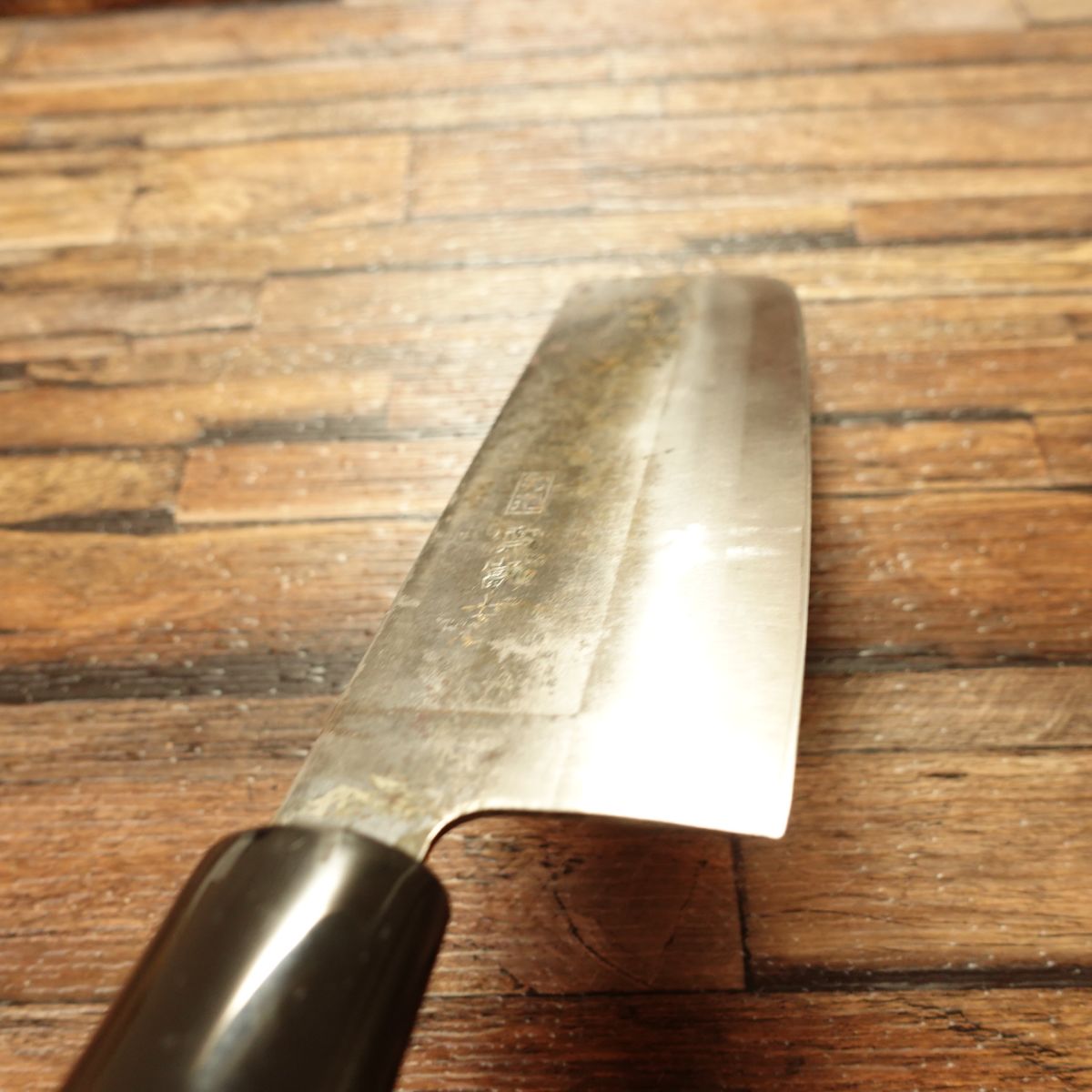 Kumofuji Nakiri Knife, Sharpened, Kurouchi Finish, Double Bevel, Vegetable Knife, Special Selection, 160mm