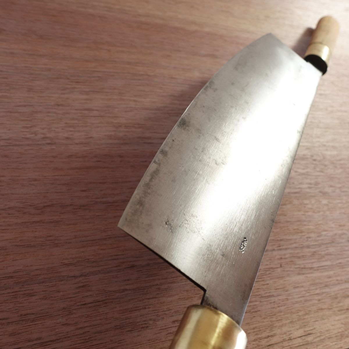 Ubukeya Mochi Cutter Knife, Sharpened, Hagane Steel, Two-Handle Style, 270mm