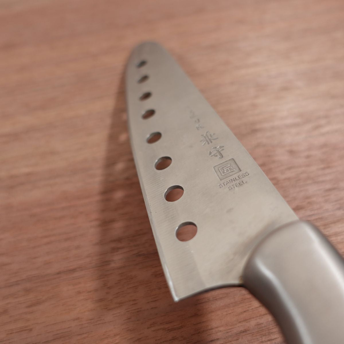 Kanemori Santoku Knife, Sharpened, Granton Edge, All-Purpose Knife, Tosho Kanemori, Mino, Stainless Steel, 170mm