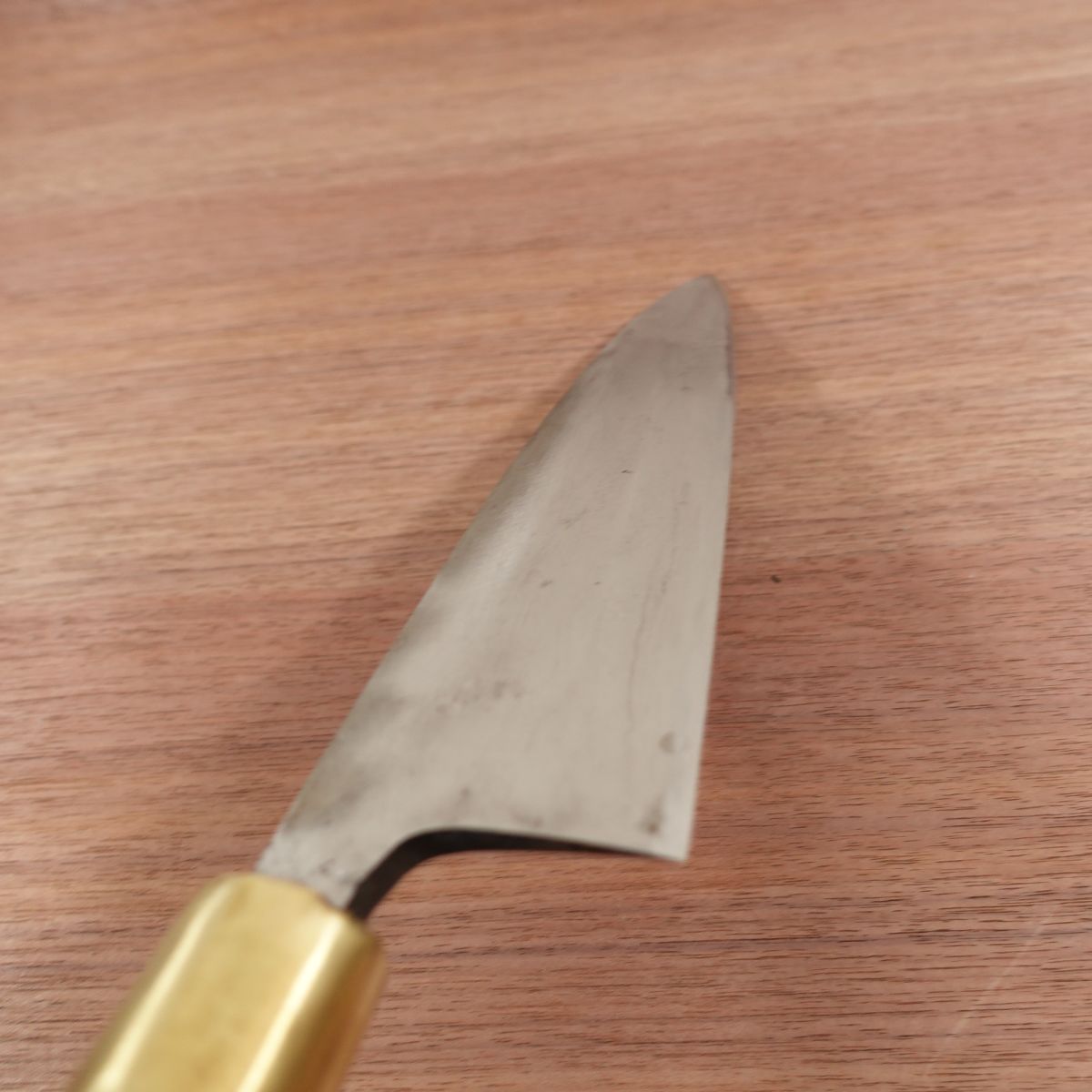 Masanao Mioroshi Knife, Sharpened, Mioroshi Deba Knife, Carbon Steel, Single Bevel, 205mm