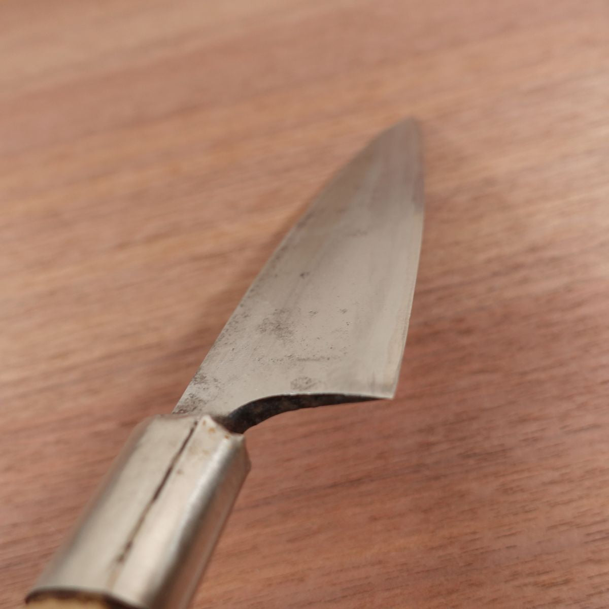 Sakai Ichimonji Mitsuhide Funayuki Knife, Sharpened, Slim Deba, Single Bevel, 145mm