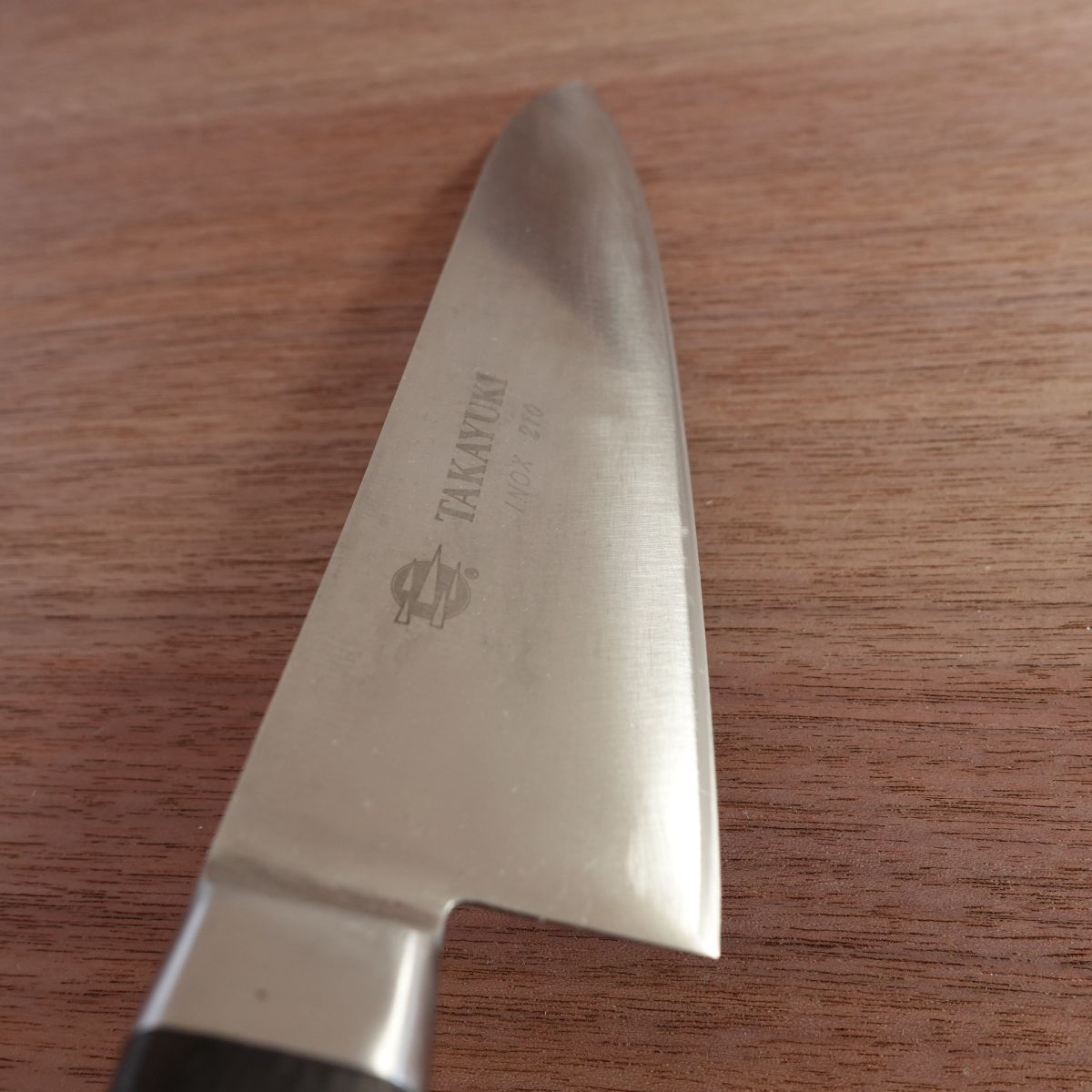 Sakai Takayuki Gyuto Knife, Sharpened, Stainless Steel, INOX Takayuki, 210mm