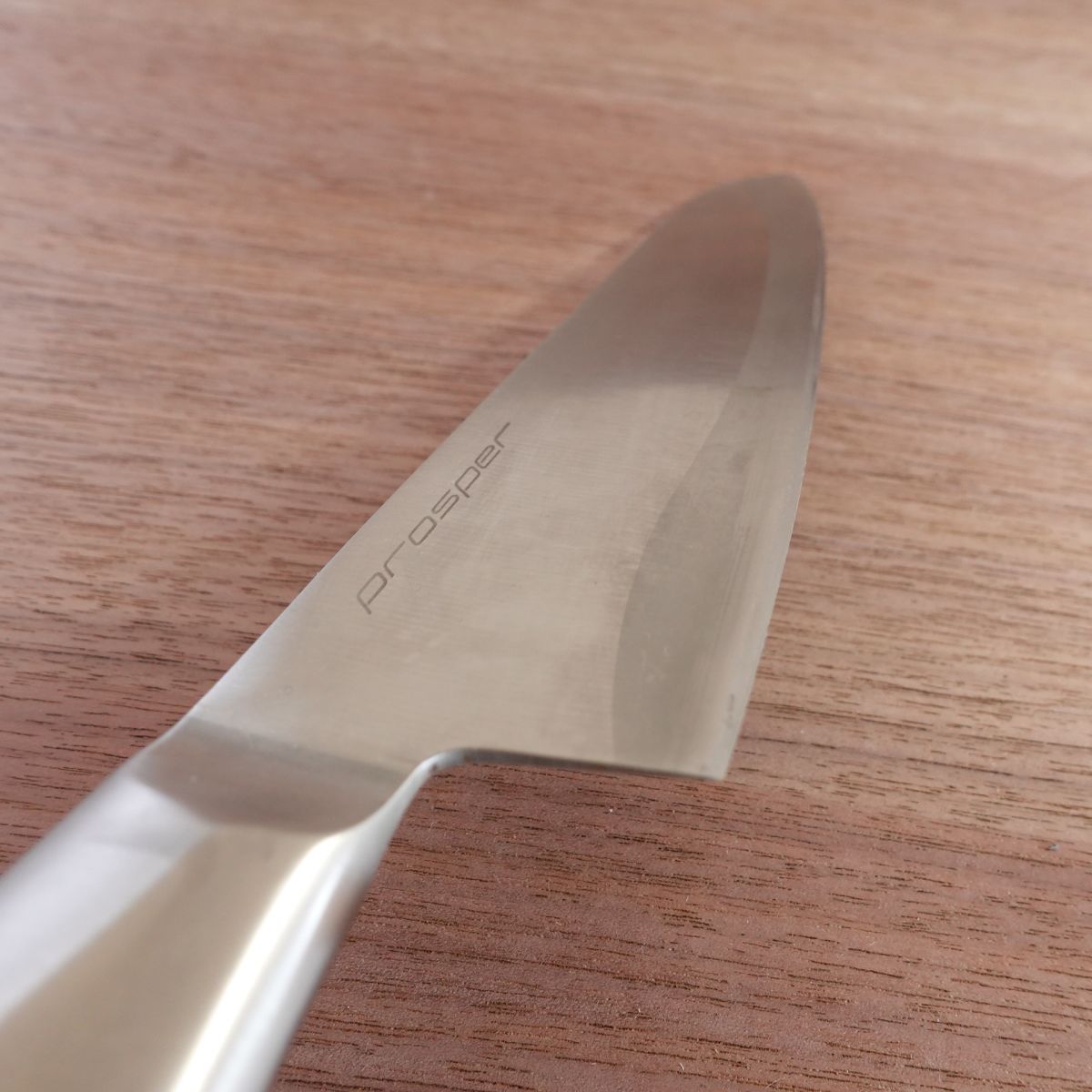 Prosper Santoku Knife, Sharpened, All Stainless Steel, All-Purpose Knife, 165mm