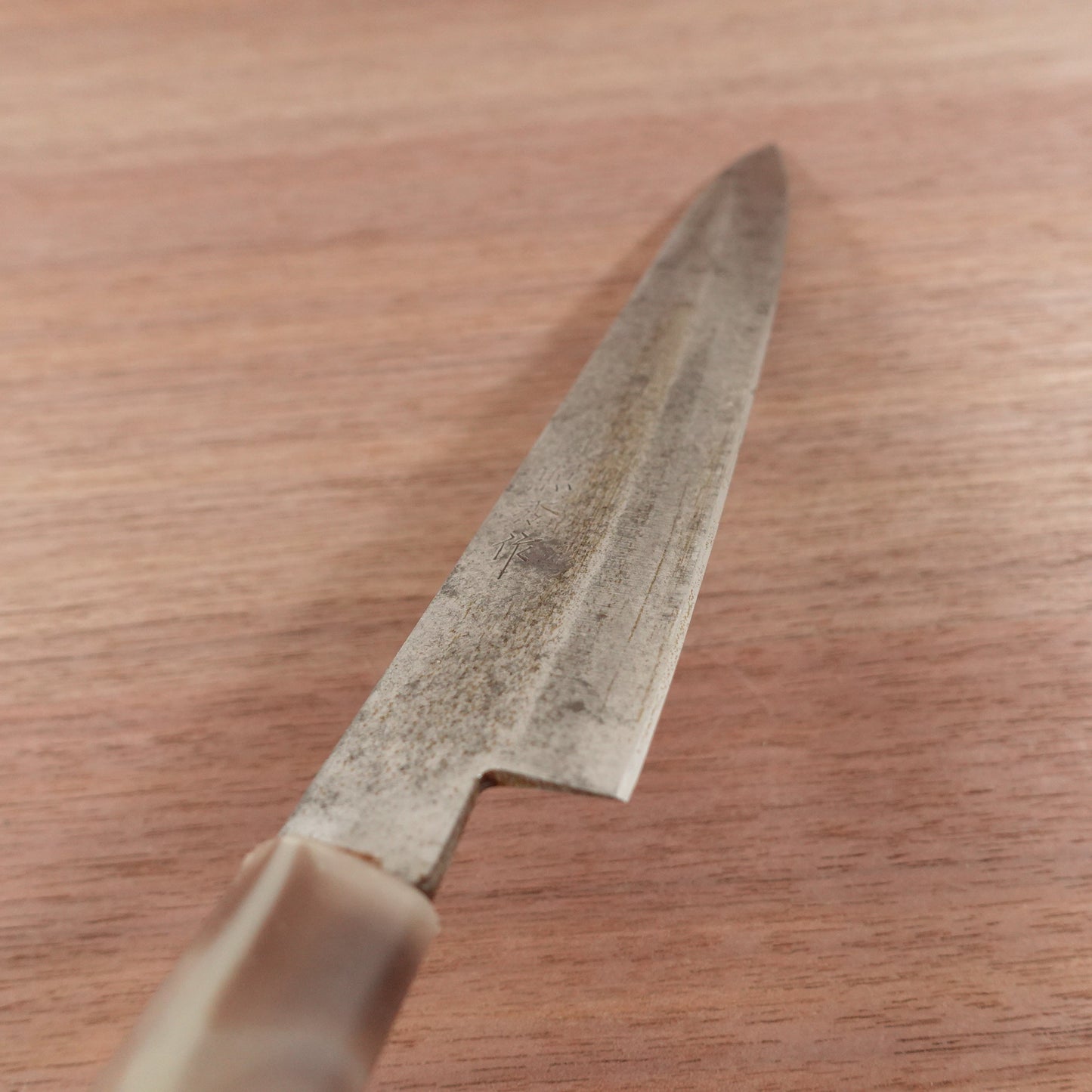 Teruhide Yanagiba Knife, Sharpened, Marble Handle, Sashimi Knife, Teruhide, 220mm