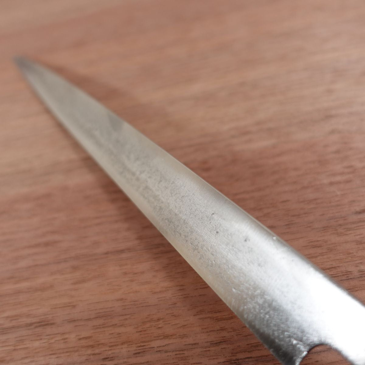 Masayoshi Fuguhiki Knife, Sharpened, Honyaki, Sashimi Knife, Water Buffalo Handle, Kiritsuke Yanagiba, Well Maintained, 255mm