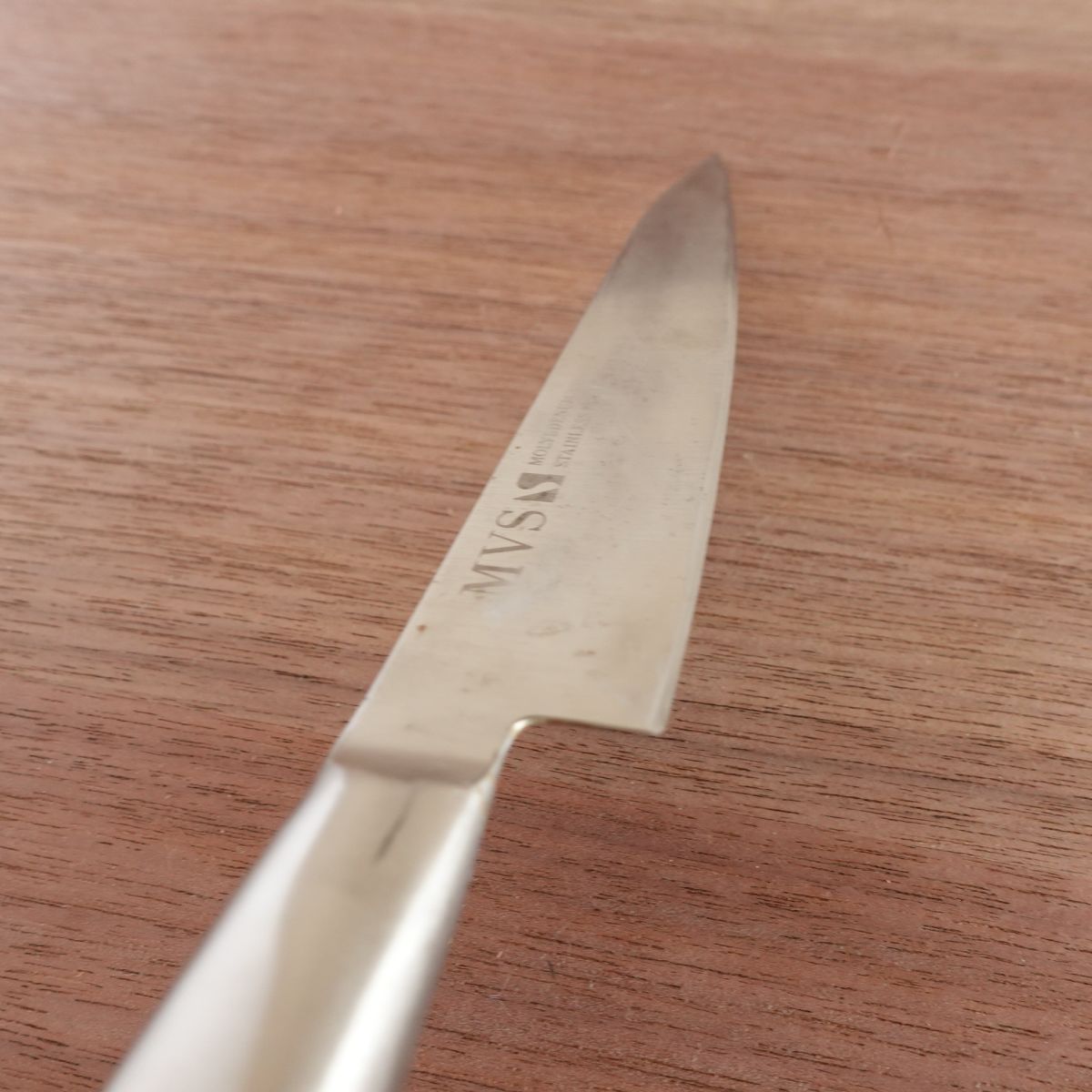 MVS Petty Knife, Sharpened, Fruit Knife, All Stainless Steel, Decorative Cutting, 135mm