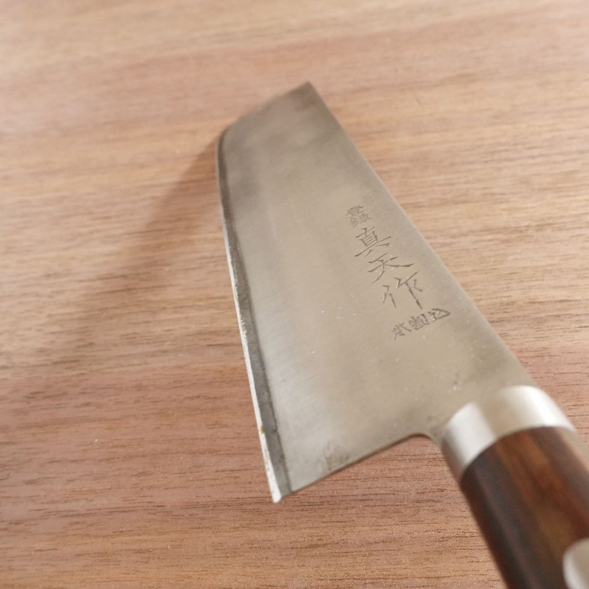 Maten Nakiri Knife, Sharpened, Laminated Steel, Maten, 165mm