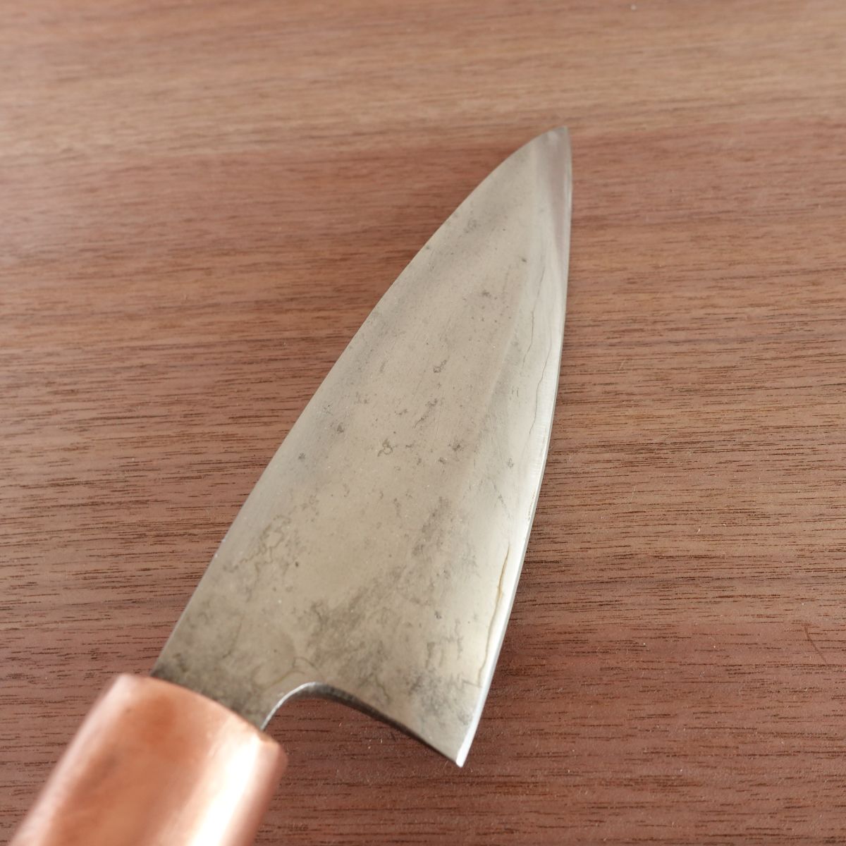 Deba Knife, Sharpened, Hagane, Single-Edged, Handle Crack, No Marking, 195mm