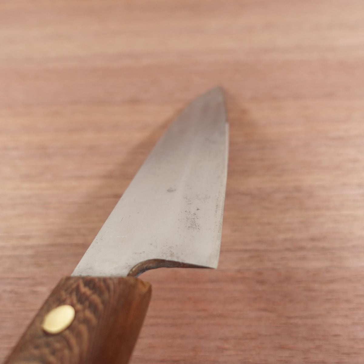 Kikuichi Funayuki Knife, Sharpened, Mioroshi Deba, Nara Kikuichi, Carbon Steel, Western Handle, 170mm