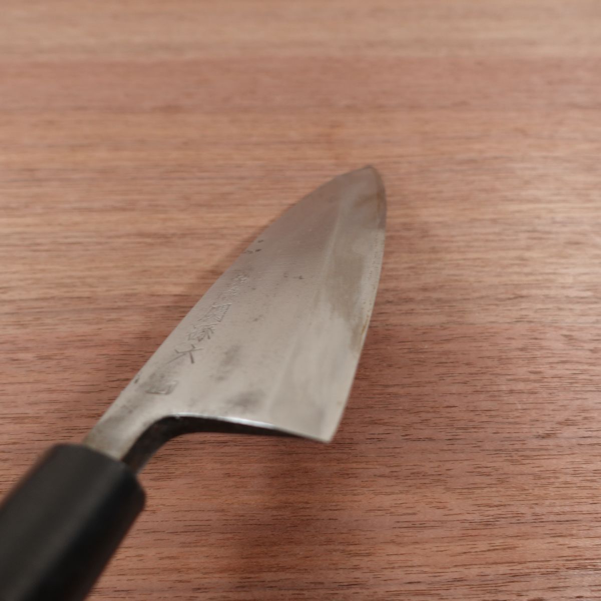 Seki Magoroku Deba Knife, Sharpened, Wazukuri Take, Carbon Steel, Single Bevel, 155mm