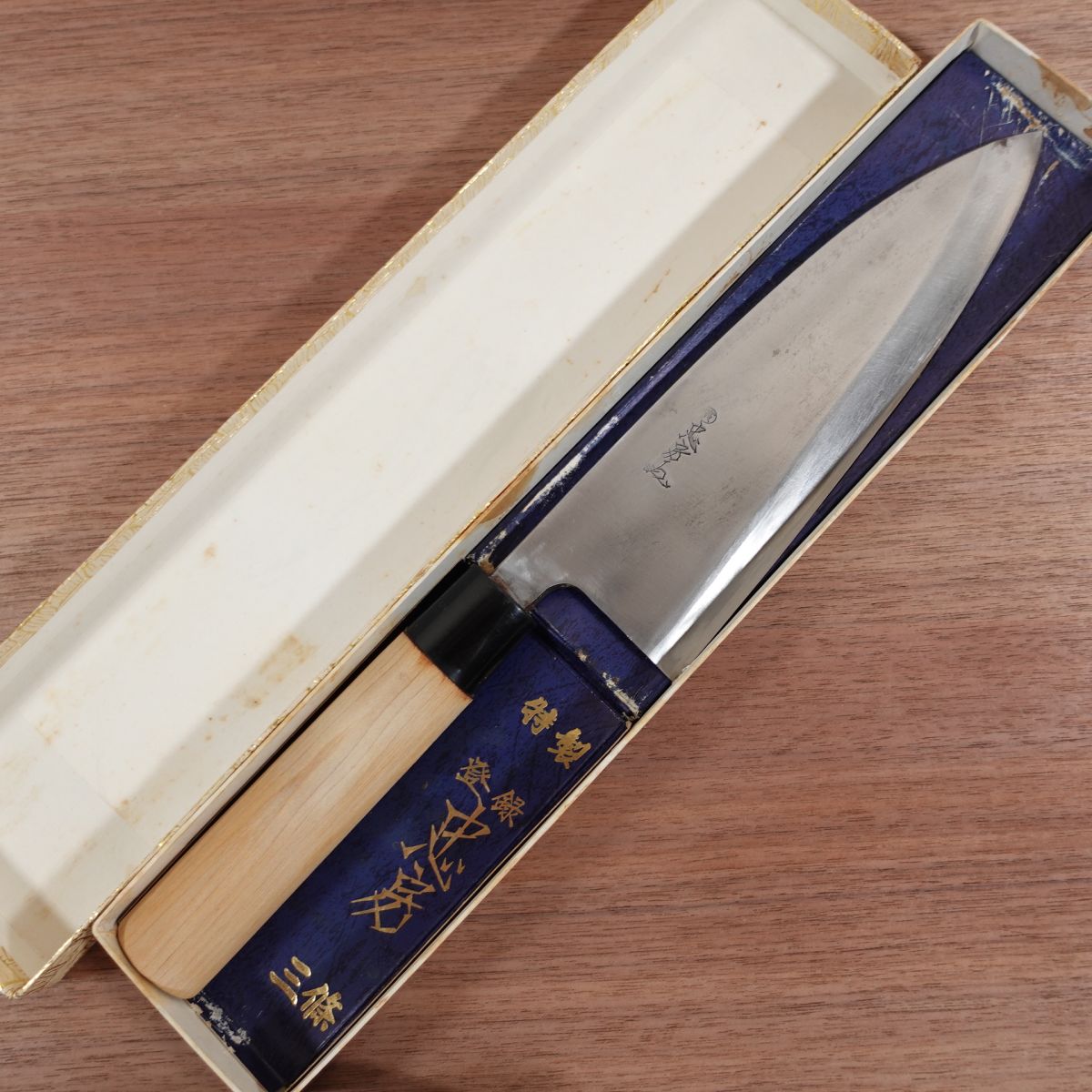 Tadafusa Large Deba Knife, Sharpened, Tora, Carbon Steel, Single Bevel, Large Size, Box Included, 220mm