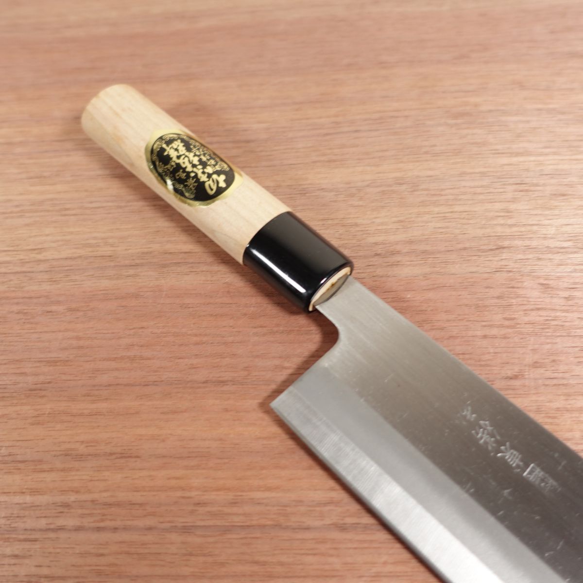 Azuma Roko Nakiri Knife, Sharpened, Carbon Steel, Razor-Sharp Sticker, Nearly Unused, 160mm