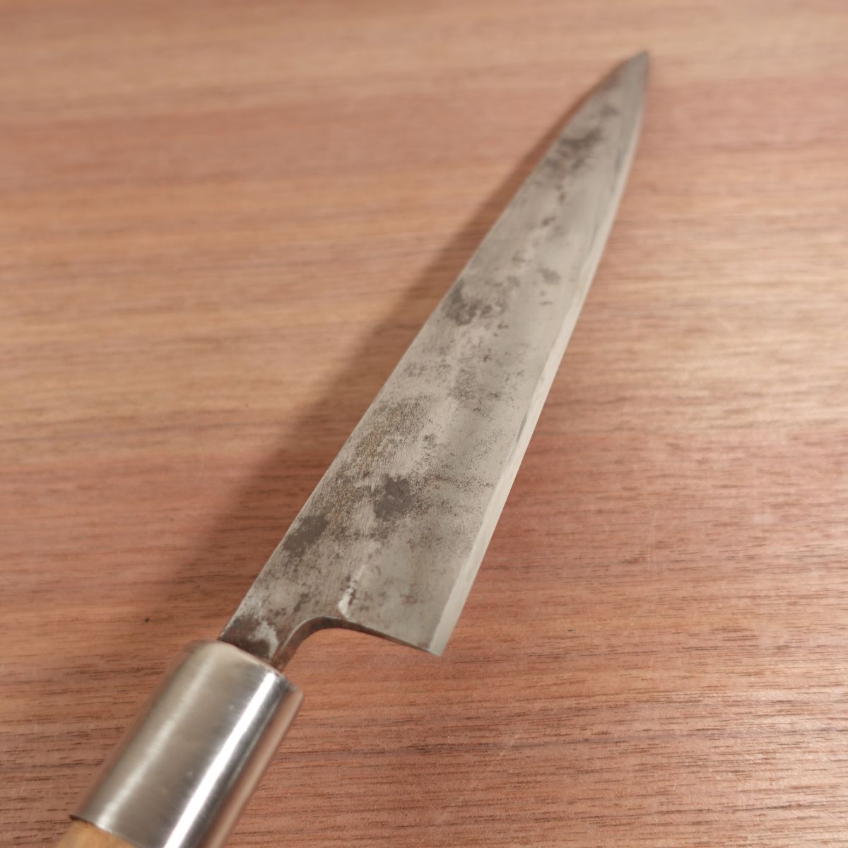 Minamoto Masahisa Mioroshi Knife, Sharpened, Slim, Large Deba, Salmon Knife, Single-Bevel Wa-Gyuto, 270mm