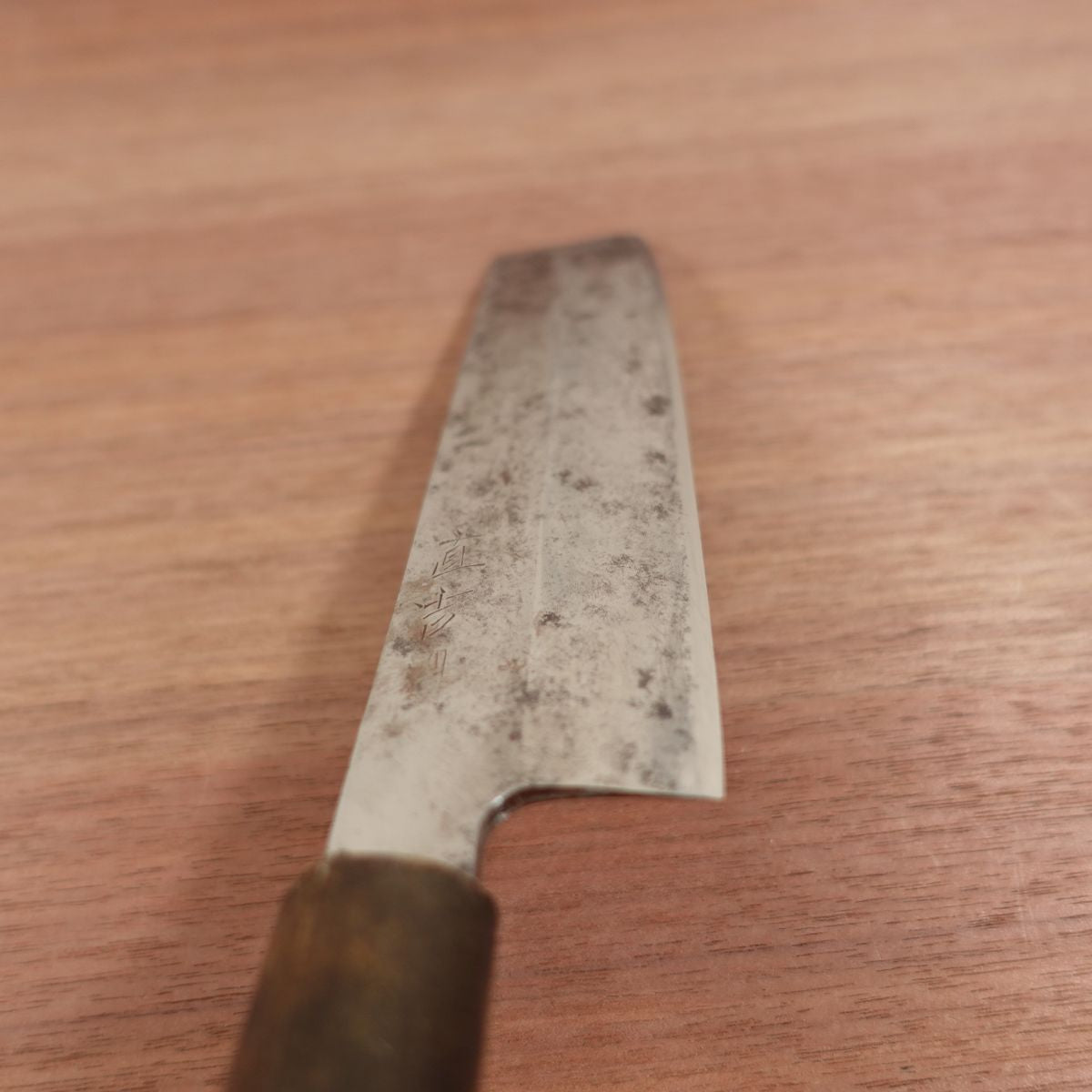 Naokichi Usuba Knife, Sharpened, Water Buffalo Handle, Betsuuchi, Yasuki Steel, Single Bevel, Vegetable Knife, 180mm