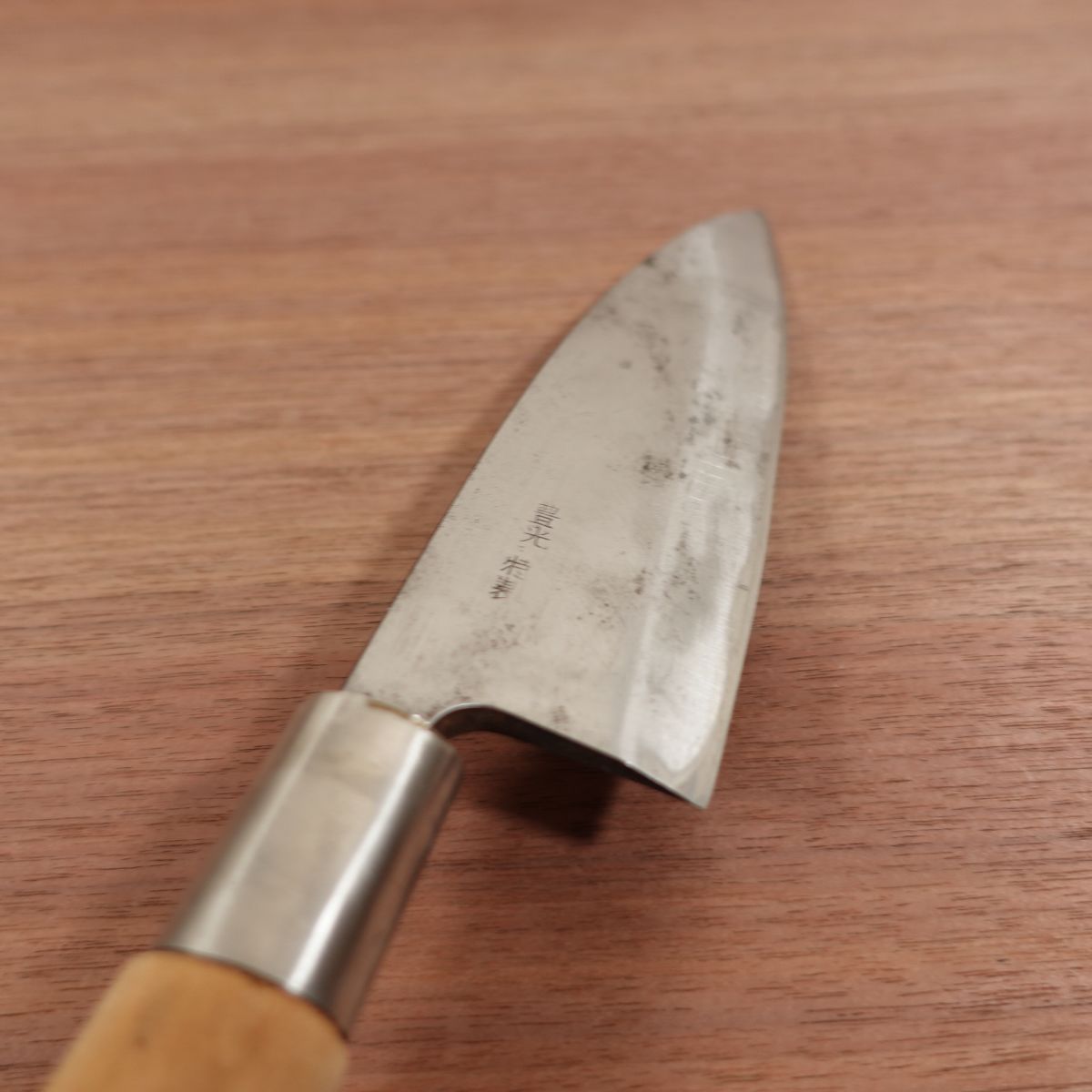 Toyomitsu Deba Knife, Sharpened, Heavy Duty, Carbon Steel, Single Bevel, 170mm