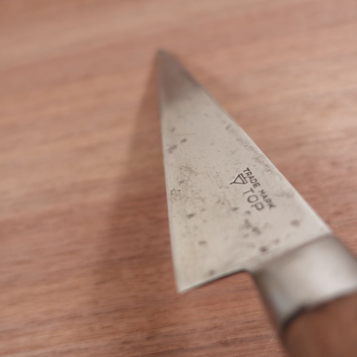 Komatop Sujihiki Knife, Sharpened, Slim Gyuto, Carbon Steel, TOP, Koma, TRADE MARK, Straight Edge, 230mm