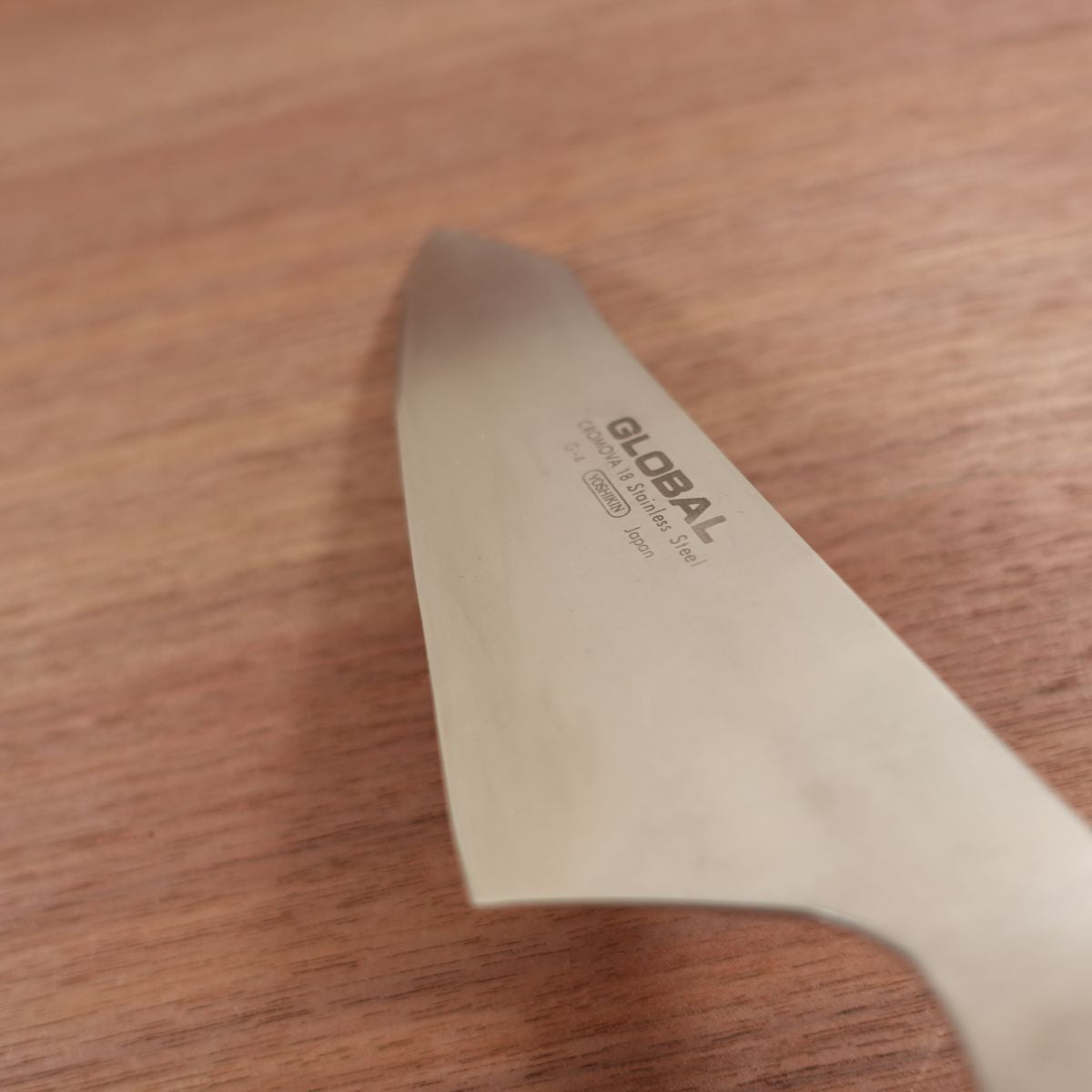 GLOBAL Bunka Knife, Sharpened, Kiritsuke-Style Santoku, G-4, All-Purpose Knife, Stainless Steel, Lightly Used, 180mm