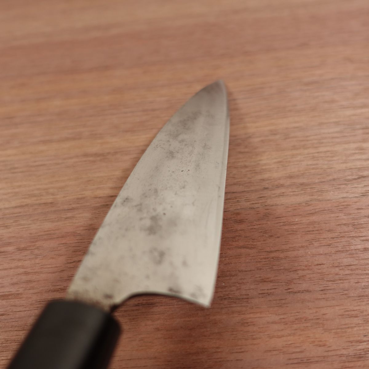Tadayasu Funayuki Messer, geschliffen, schmales Deba Messer, Griff wie neu, 155mm