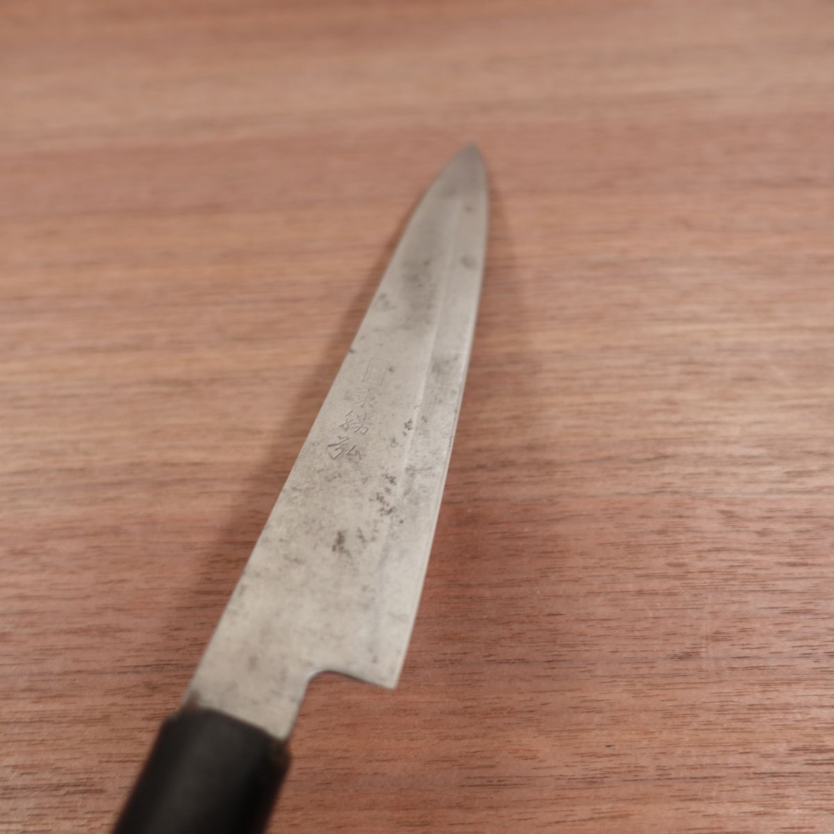 Azuma Roko Yanagiba Knife, Sharpened, Tokusen, Carbon Steel, Double Bevel, Sashimi Knife, Sticker on Handle, 220mm