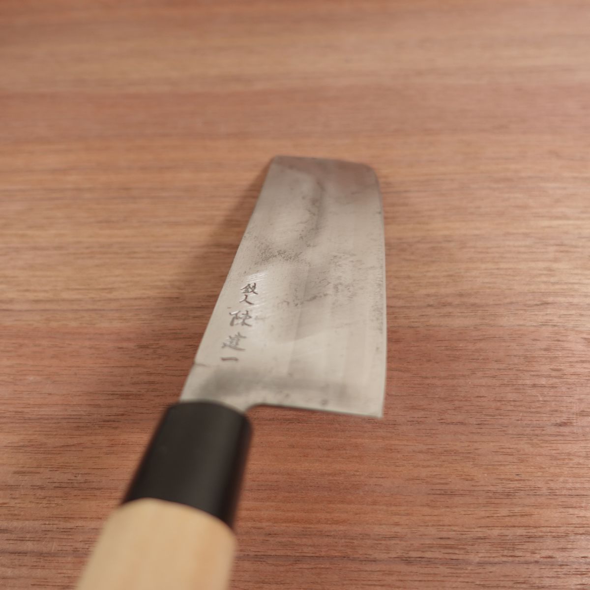 Chen Kenichi Nakiri Knife, Sharpened, Carbon Steel, Iron Chef, Vegetable Knife, 160mm