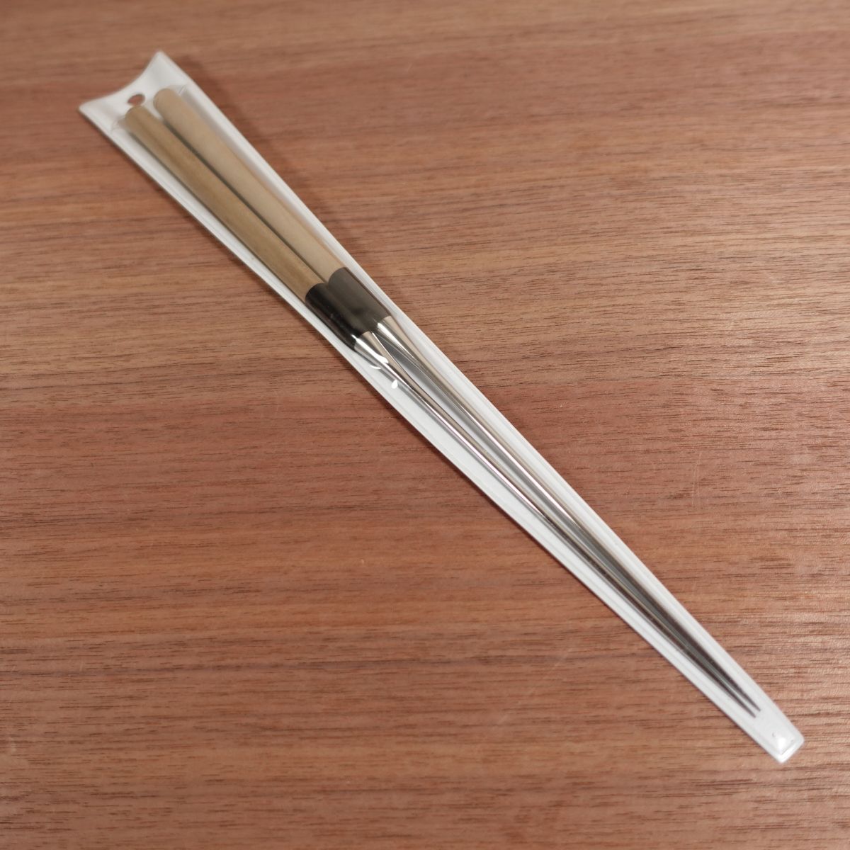 Moribashi Plating Chopsticks, Water Buffalo Ferrule, Stainless Steel, Plating Chopsticks, Tempura Chopsticks, Case Included
