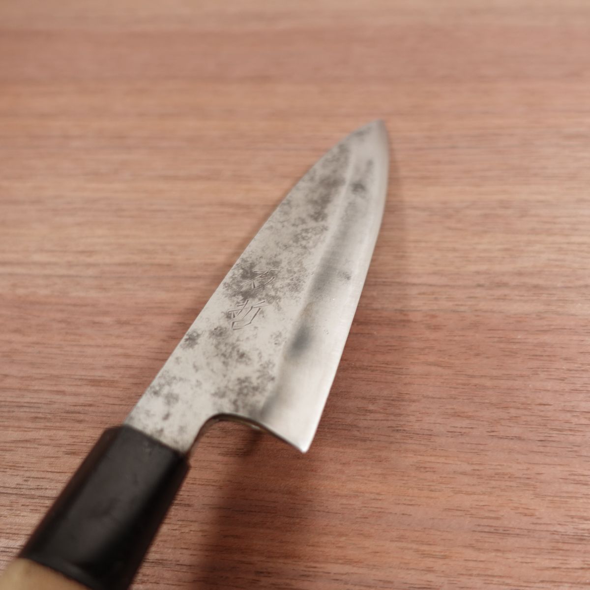 Mantetsu Funayuki Knife, Sharpened, Deba Knife, Slim, Thin Blade, Carbon Steel, Single Bevel, 160mm