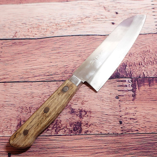 Couteau Santoku Takumi Ichidai, aiguisé, couteau tout usage, double tranchant, acier inoxydable