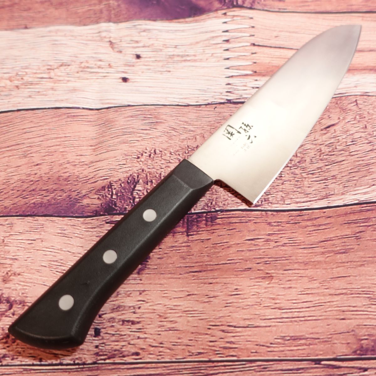 Seki-Magoroku Wakatake Santoku Knife, Sharpened, All-purpose Knife, Stainless Steel, Double-edged, KAI