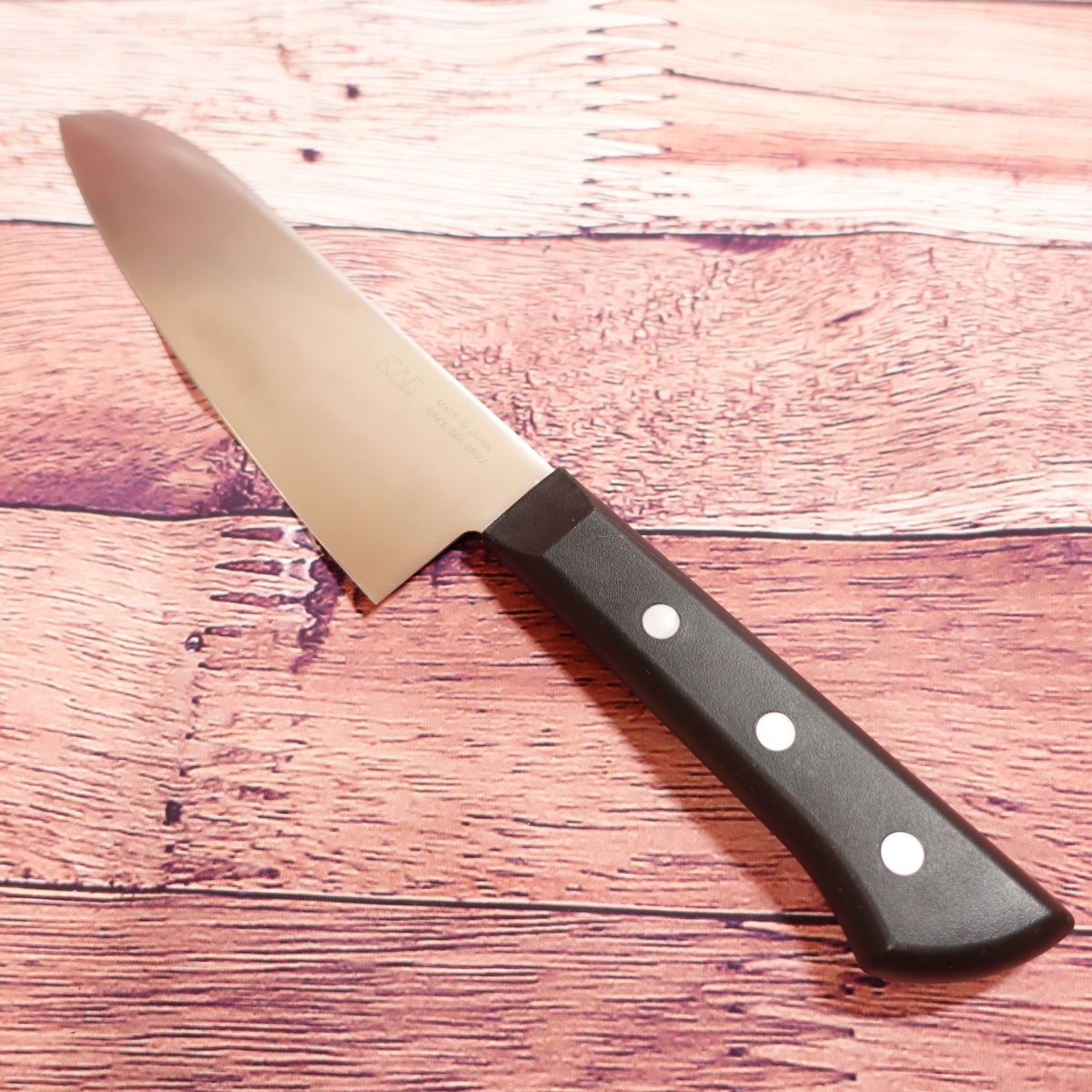 Seki-Magoroku Wakatake Santoku Knife, Sharpened, All-purpose Knife, Stainless Steel, Double-edged, KAI