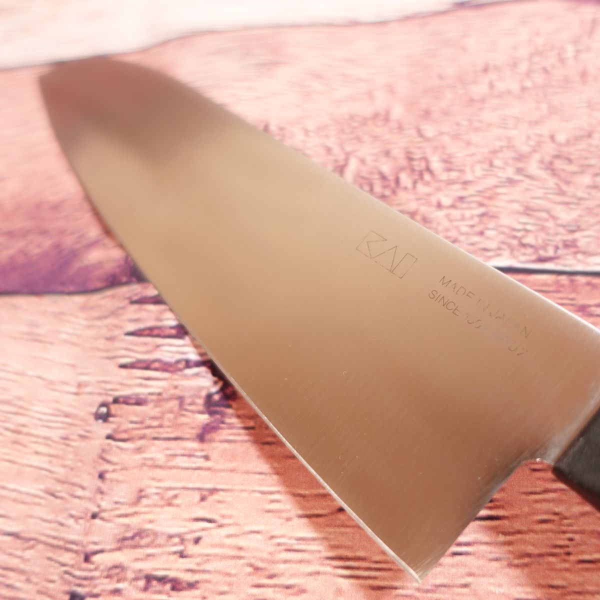 Seki-Magoroku Wakatake Santoku Knife, Sharpened, All-purpose Knife, Stainless Steel, Double-edged, KAI