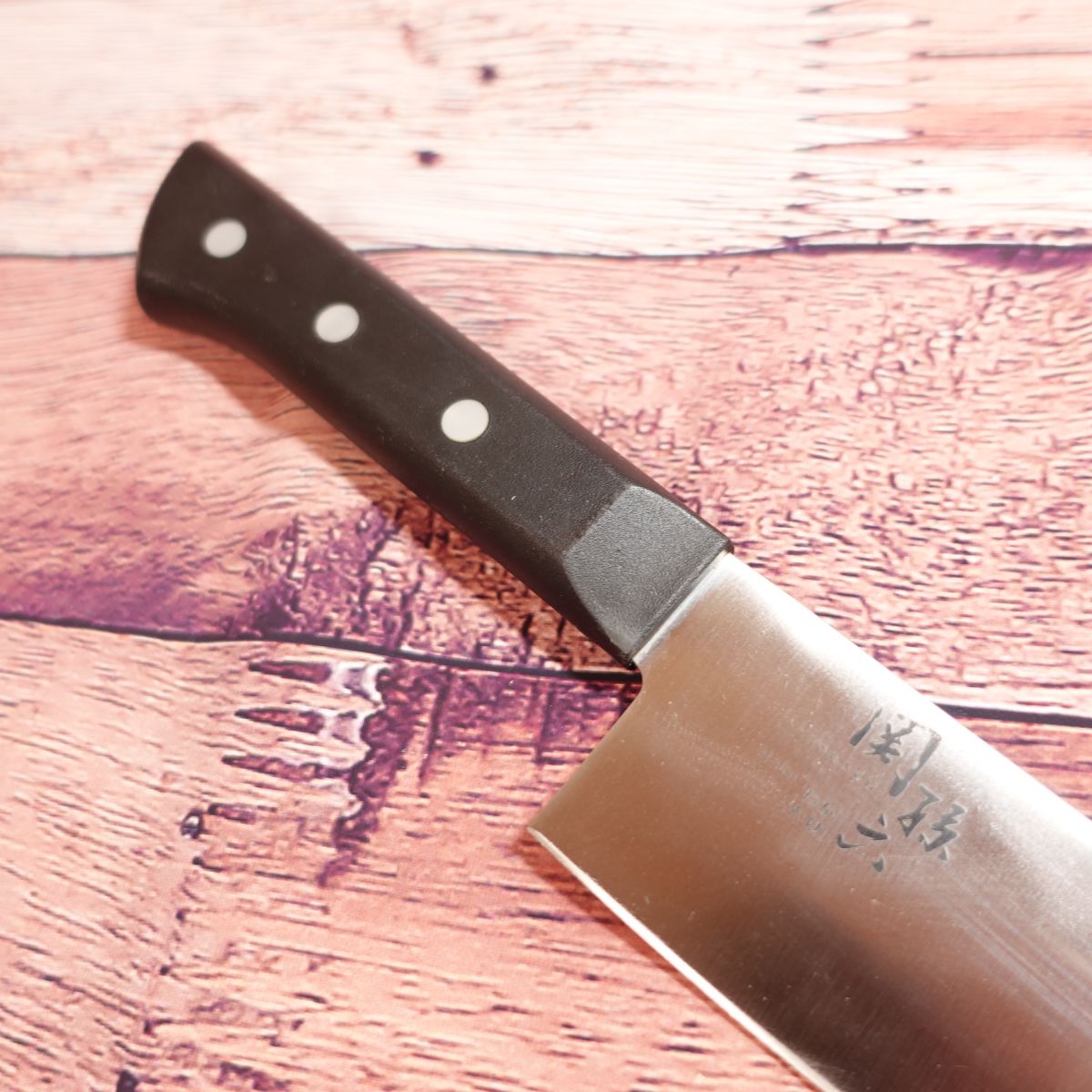 Seki-Magoroku Wakatake Santoku Knife, Sharpened, All-purpose Knife, Stainless Steel, Double-edged, KAI