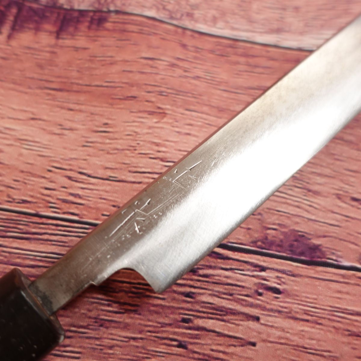 Masamoto Tako-hiki Knife, Sharpened, Sashimi Knife, Water Buffalo Horn Handle, Single-edged, Steel