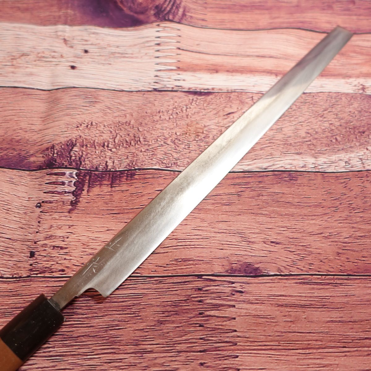 Masamoto Tako-hiki Knife, Sharpened, Sashimi Knife, Water Buffalo Horn Handle, Single-edged, Steel