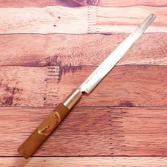 Tomomitsu Tako-hiki Knife, Sharpened, Sashimi Knife, Specially Made, Single-edged, Steel