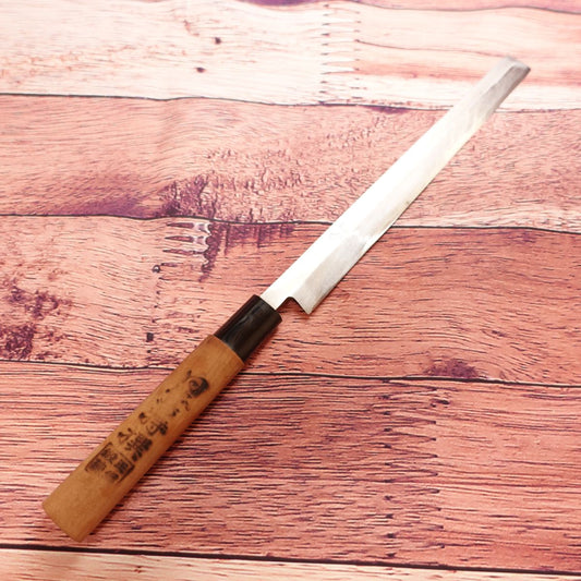 Shirasagi Tako-hiki Knife, Sharpened, Sashimi Knife, Single-edged, Special Selection, Steel