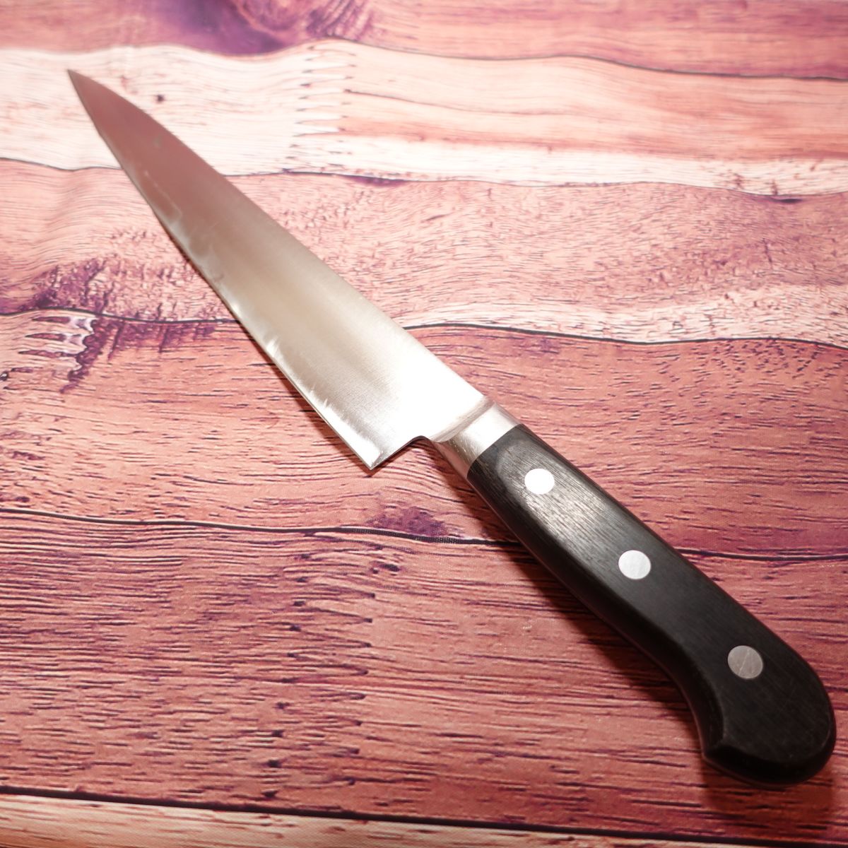 Couteau de chef MISONO Gyuto, aiguisé, acier inoxydable, double tranchant, Sujihiki, 440