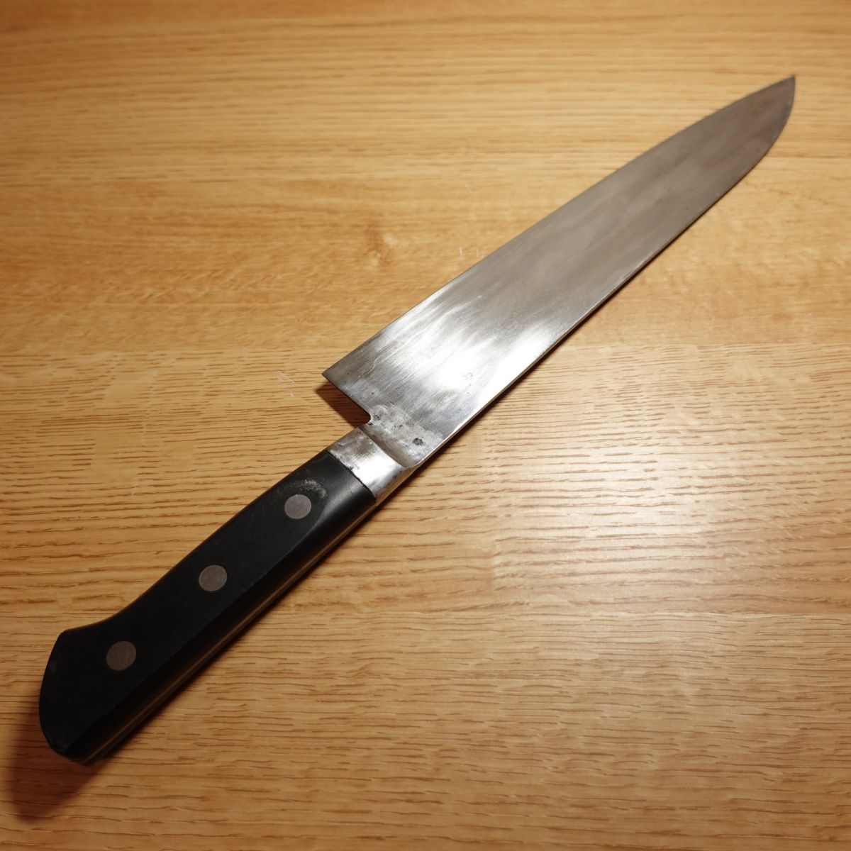 Masahiro Gyuto, Couteau de chef, aiguisé, acier japonais, avec autocollant, Masahiro enregistré, Couteau tout usage, Couteau occidental, à double tranchant