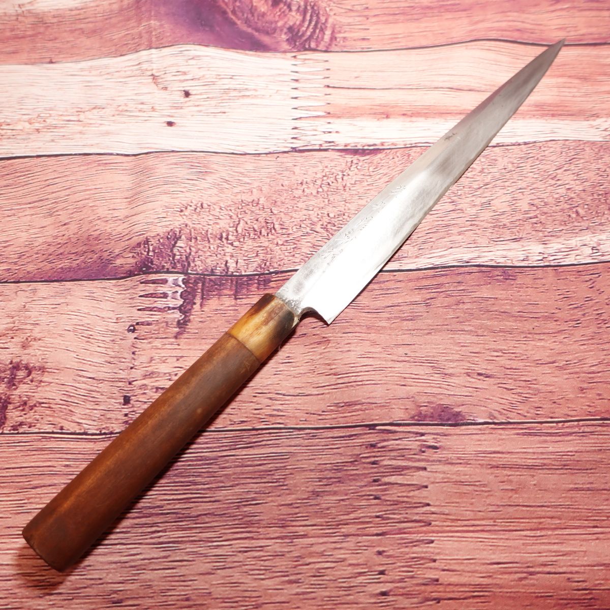 Sakai Norikiyo Betsu Saku Yanagiba Knife, Sharpened, Water Buffalo Horn Handle, Sashimi Knife, Single-edged, Steel