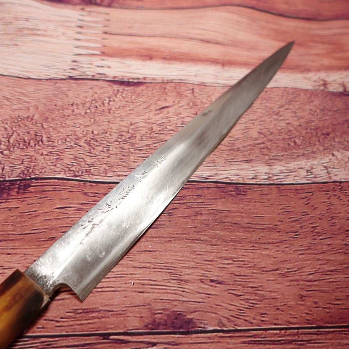 Sakai Norikiyo Betsu Saku Yanagiba Knife, Sharpened, Water Buffalo Horn Handle, Sashimi Knife, Single-edged, Steel