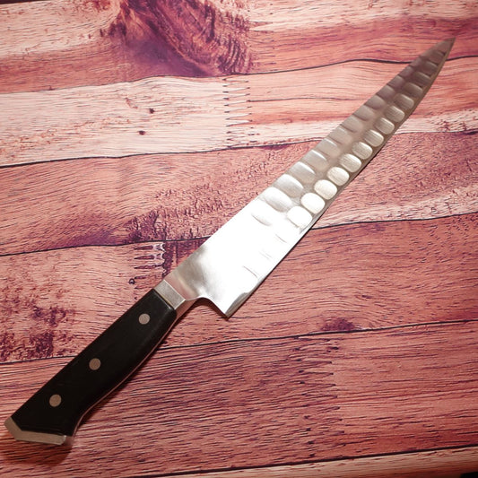 Glestain Gyuto, Chef’s Knife, Sharpened, T-Type, Stainless Steel, Single-edged, Dimpled Finish