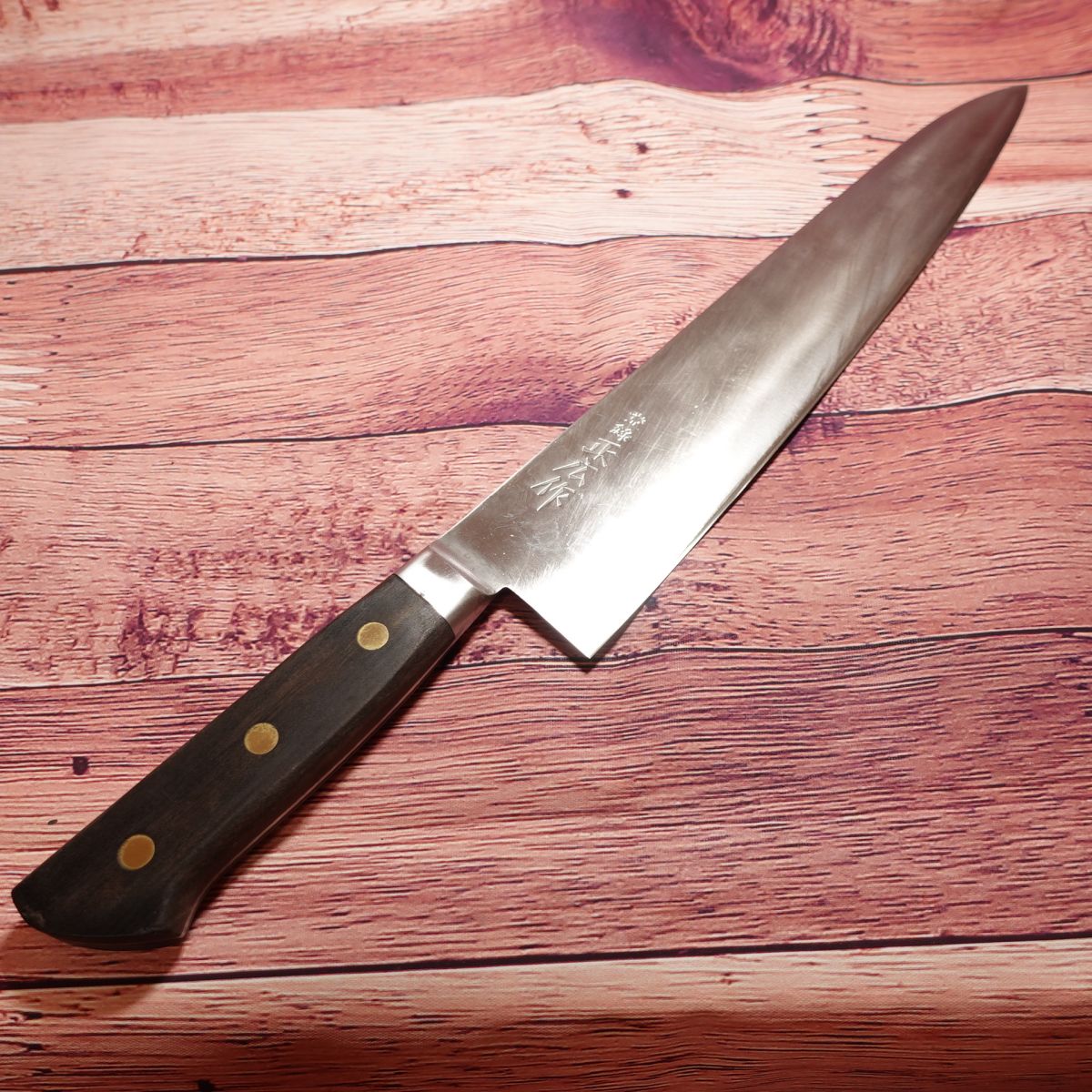 Masahiro Saku Gyuto, Couteau de chef, aiguisé, à double tranchant, en acier