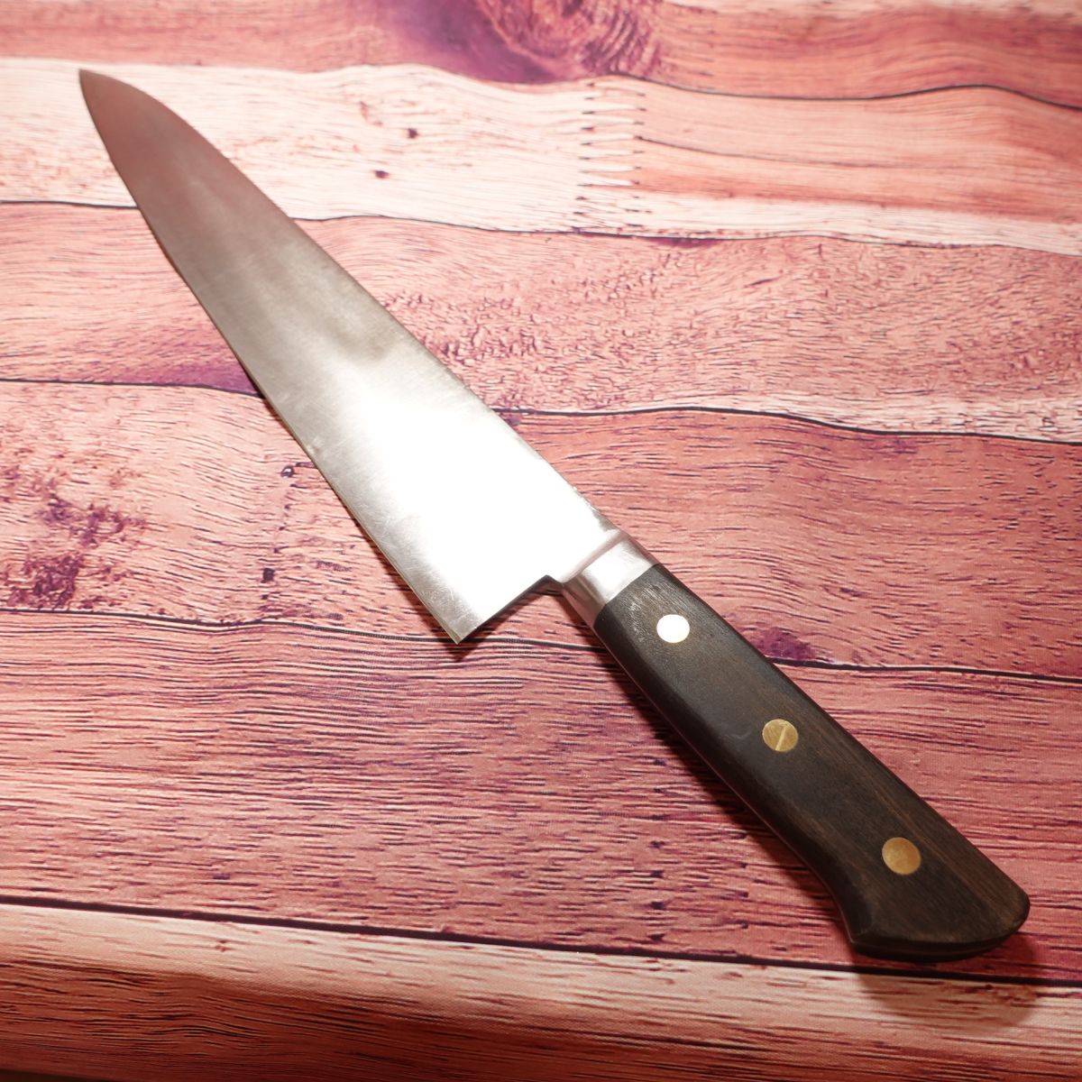 Masahiro Saku Gyuto, Couteau de chef, aiguisé, à double tranchant, en acier