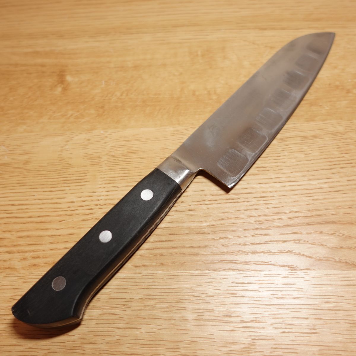 TOSHU Santoku Knife, Sharpened, All-purpose, Western Knife, Divots, Dimpled, Double-edged