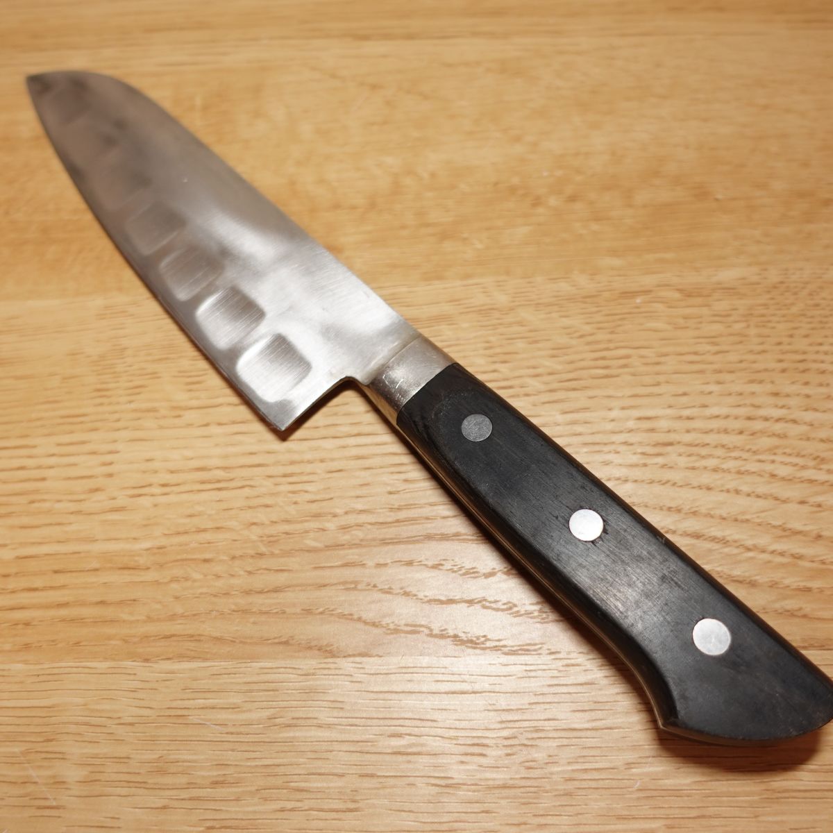 TOSHU Santoku Knife, Sharpened, All-purpose, Western Knife, Divots, Dimpled, Double-edged