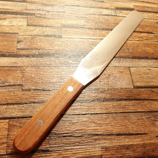 Spatule Minamoto Kaneyoshi Yagi, acier inoxydable, 8 pouces, fabriquée au Japon, confiserie, couteau à gâteau, couteau à palette, chef pâtissier, Yagi Hochoten, Kyoto