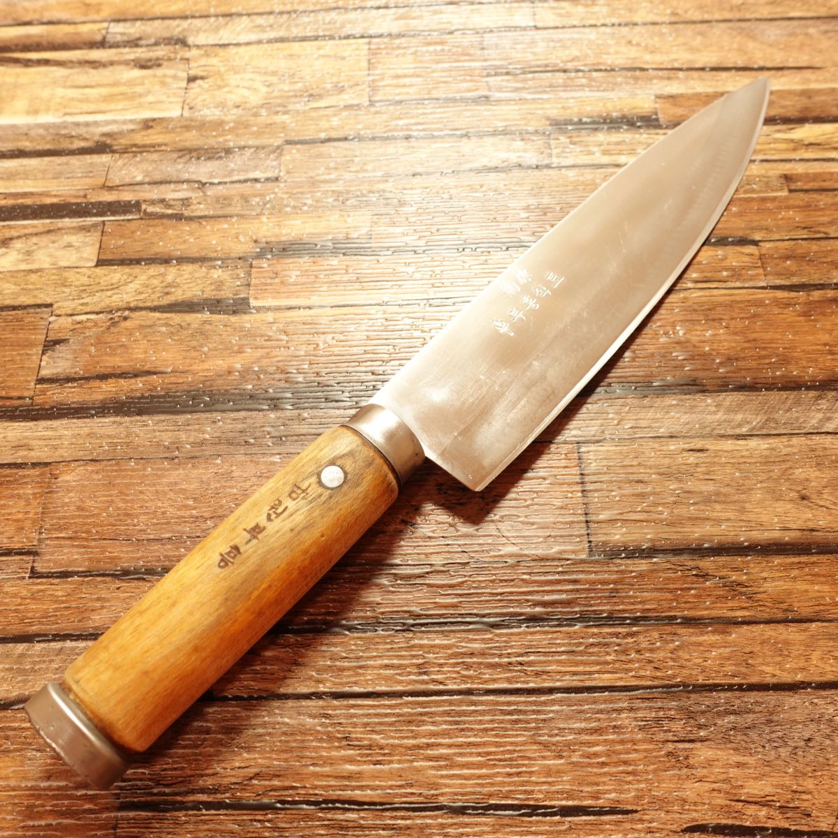 Nanbara Gyuto, Chef’s Knife, Sharpened, Korean Knife, Double-edged, Single-edged Inclined 7:3, Stainless Steel, Hangul